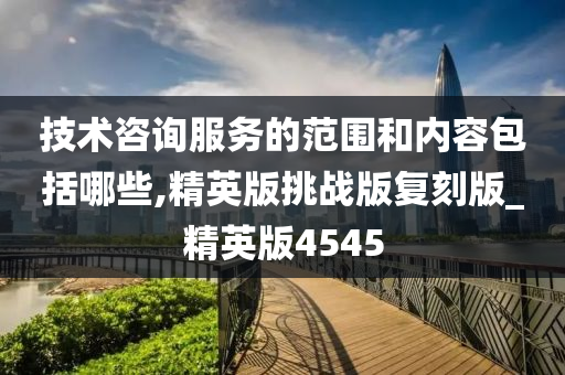 技术咨询服务的范围和内容包括哪些,精英版挑战版复刻版_精英版4545