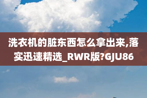 洗衣机的脏东西怎么拿出来,落实迅速精选_RWR版?GJU86