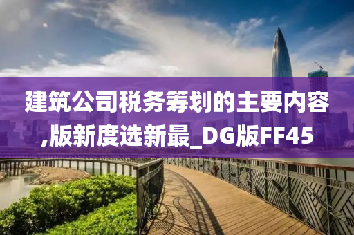 建筑公司税务筹划的主要内容,版新度选新最_DG版FF45