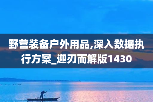 野营装备户外用品,深入数据执行方案_迎刃而解版1430