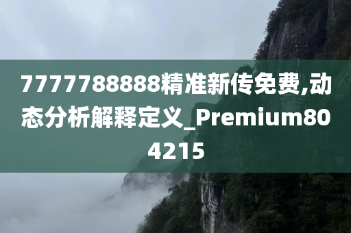 7777788888精准新传免费,动态分析解释定义_Premium804215