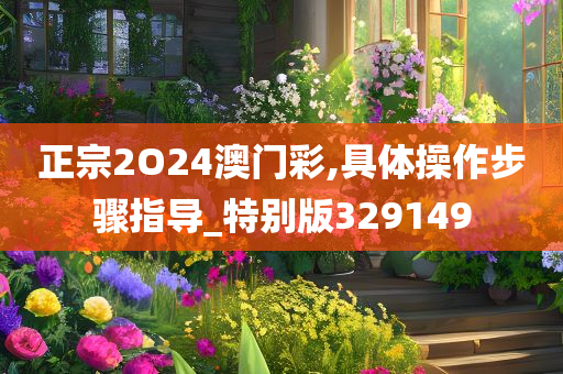 正宗2O24澳门彩,具体操作步骤指导_特别版329149