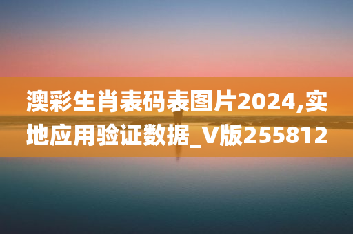 澳彩生肖表码表图片2024,实地应用验证数据_V版255812