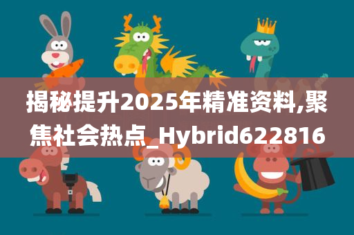 揭秘提升2025年精准资料,聚焦社会热点_Hybrid622816