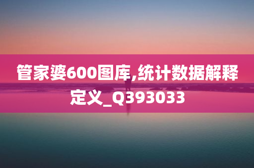 管家婆600图库,统计数据解释定义_Q393033