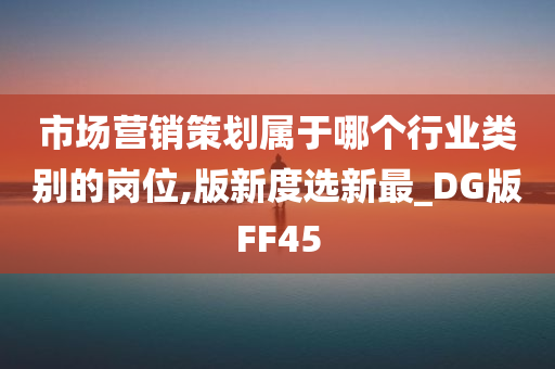 市场营销策划属于哪个行业类别的岗位,版新度选新最_DG版FF45