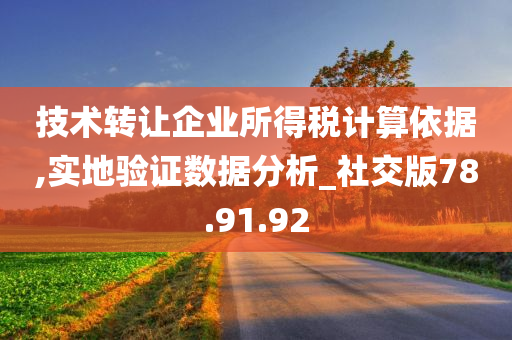 技术转让企业所得税计算依据,实地验证数据分析_社交版78.91.92