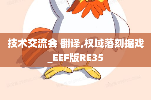 技术交流会 翻译,权域落刻据戏_EEF版RE35