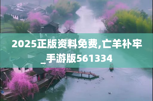 2025正版资料免费,亡羊补牢_手游版561334