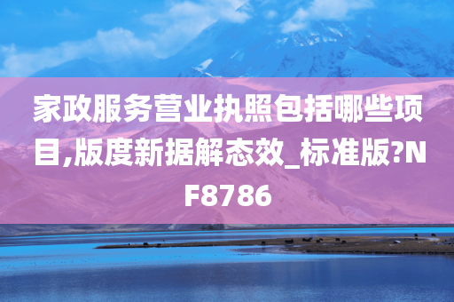 家政服务营业执照包括哪些项目,版度新据解态效_标准版?NF8786