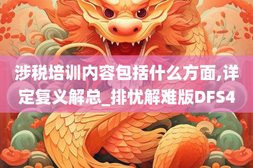 涉税培训内容包括什么方面,详定复义解总_排忧解难版DFS4