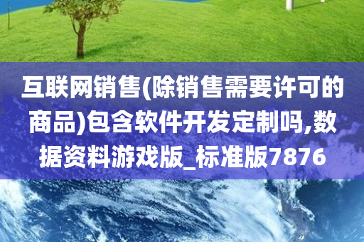 互联网销售(除销售需要许可的商品)包含软件开发定制吗,数据资料游戏版_标准版7876