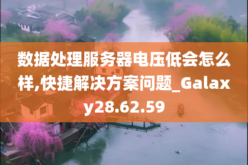 数据处理服务器电压低会怎么样,快捷解决方案问题_Galaxy28.62.59