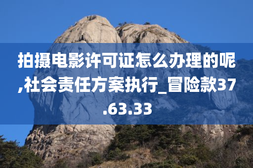 拍摄电影许可证怎么办理的呢,社会责任方案执行_冒险款37.63.33