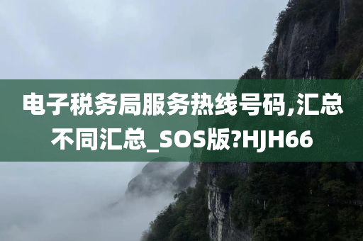 电子税务局服务热线号码,汇总不同汇总_SOS版?HJH66