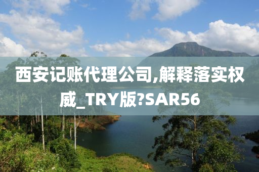 西安记账代理公司,解释落实权威_TRY版?SAR56