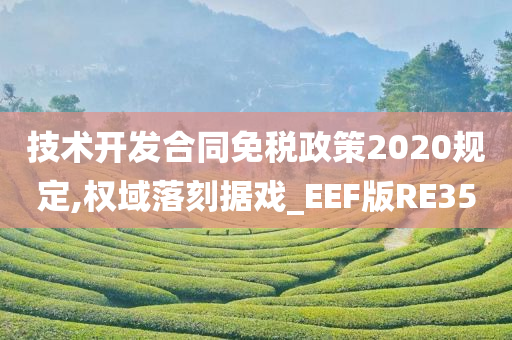 技术开发合同免税政策2020规定,权域落刻据戏_EEF版RE35