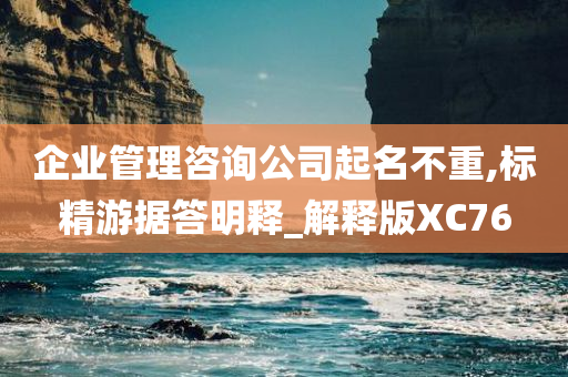 企业管理咨询公司起名不重,标精游据答明释_解释版XC76