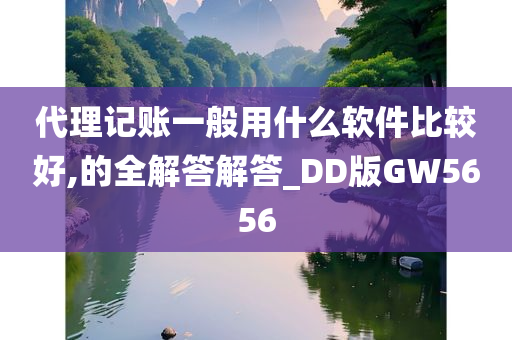 代理记账一般用什么软件比较好,的全解答解答_DD版GW5656