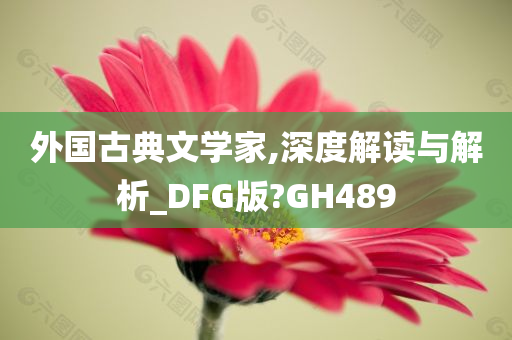 外国古典文学家,深度解读与解析_DFG版?GH489