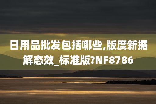 日用品批发包括哪些,版度新据解态效_标准版?NF8786