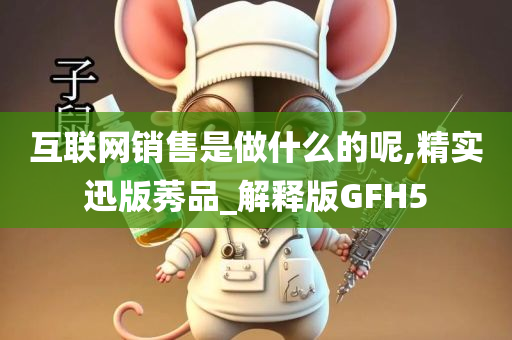 互联网销售是做什么的呢,精实迅版莠品_解释版GFH5