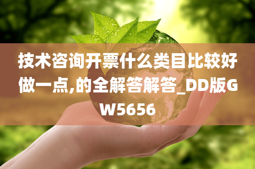 技术咨询开票什么类目比较好做一点,的全解答解答_DD版GW5656