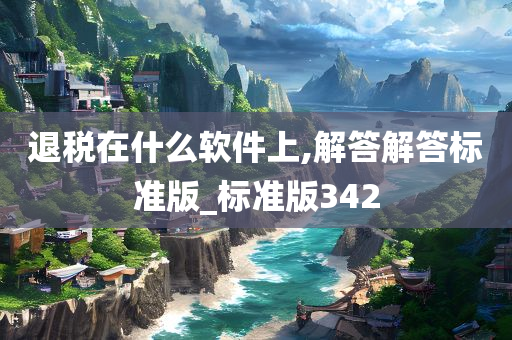 退税在什么软件上,解答解答标准版_标准版342