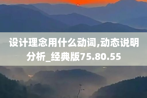 设计理念用什么动词,动态说明分析_经典版75.80.55