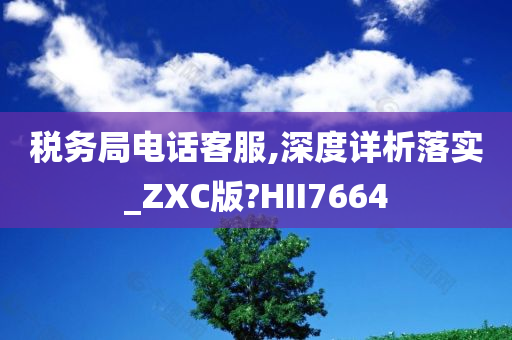 税务局电话客服,深度详析落实_ZXC版?HII7664