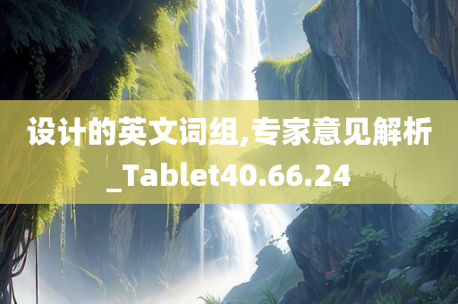 设计的英文词组,专家意见解析_Tablet40.66.24