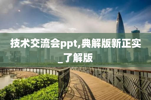 技术交流会ppt,典解版新正实_了解版