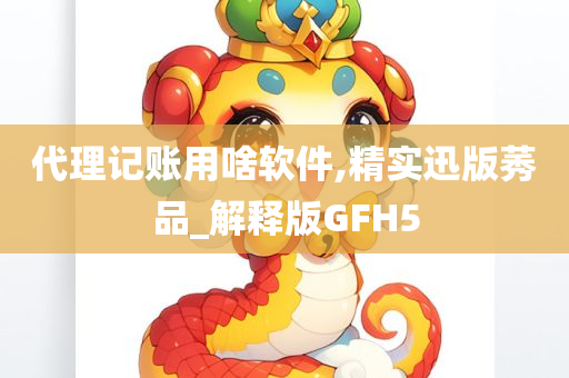 代理记账用啥软件,精实迅版莠品_解释版GFH5