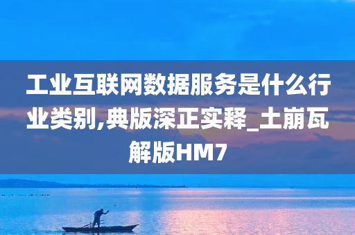 工业互联网数据服务是什么行业类别,典版深正实释_土崩瓦解版HM7