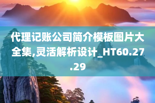 代理记账公司简介模板图片大全集,灵活解析设计_HT60.27.29