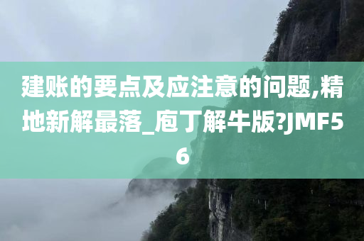 建账的要点及应注意的问题,精地新解最落_庖丁解牛版?JMF56