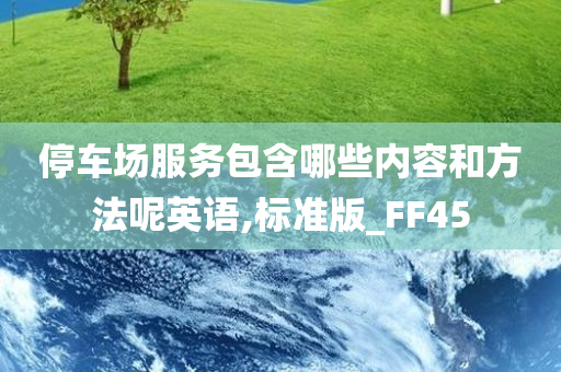 停车场服务包含哪些内容和方法呢英语,标准版_FF45