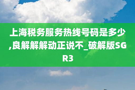 上海税务服务热线号码是多少,良解解解动正说不_破解版SGR3