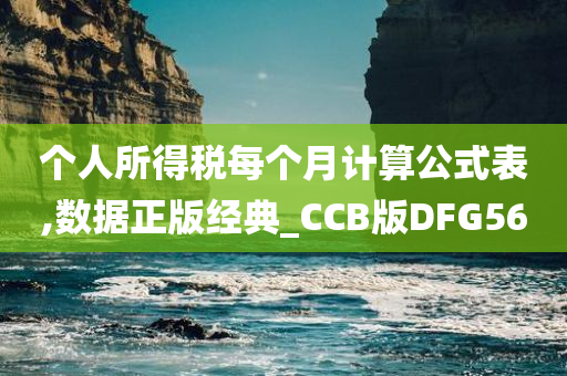 个人所得税每个月计算公式表,数据正版经典_CCB版DFG56